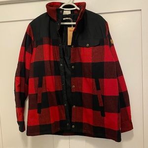mens fjallraven wool padded jacket size xl